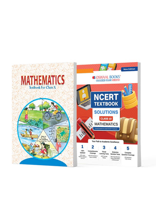 NCERT Mathematics Textbook and Textbook Solution Supplement for Class 10 | Competency Focused Questions | Concept Clarity | Mind Maps | Mnemonics (Set of 2 Books, For 2026 Exam)