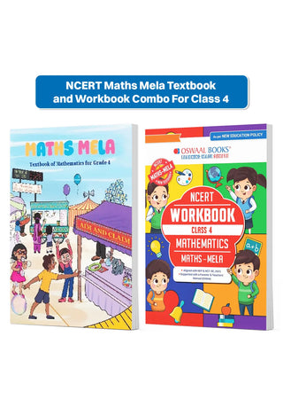 NCERT Maths Mela Textbook and Workbook For Class 4 | Updated NCERT Pattern | Includes Mind Maps & Revision notes |Teachers Manual (Set of 2 books)