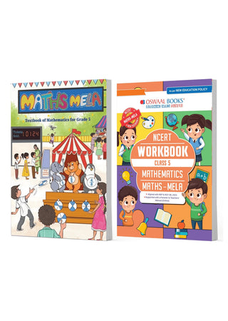 NCERT Maths Mela Textbook and Workbook For Class 5 | Updated NCERT Pattern | Includes Mind Maps & Revision notes | With Parents & Teachers Manual (Set of 2 books)