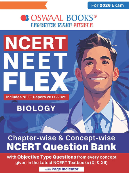 NCERT NEET FLEX - Biology | Chapter-wise & Topic-wise | NCERT Question Bank | 2500+ Qs, PYQs 2025 & 2024, Sample Papers, Mind Maps, Concept Videos, NCERT + Exemplar| For 2026, 2027 & 2028 Exams