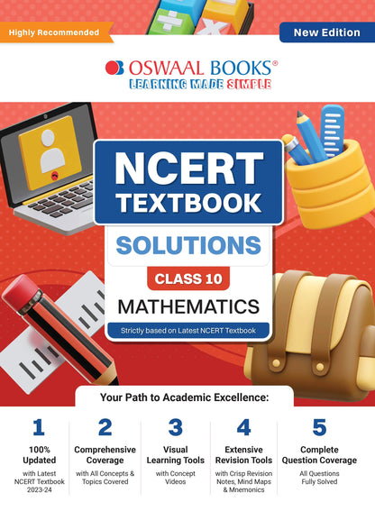 Oswaal NCERT Textbook Solutions Class 10 Mathematics | For Latest Exam