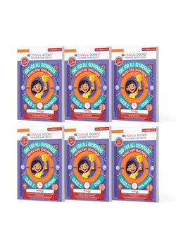One For All Olympiad Chapter-wise Previous Years' Solved Papers, Prep-Guide Class 2 (Set of 6 Books) Maths, English, Science, Reasoning, Cyber & General Knowledge (For 2026 Exam)