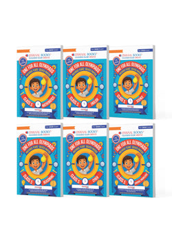 One For All Olympiad Chapter-wise Previous Years' Solved Papers, Prep-Guide Class 5 (Set of 6 Books) Maths, English, Science, Reasoning, Cyber & General Knowledge (For 2026 Exam)