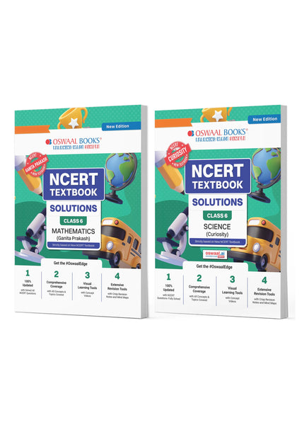 NCERT Textbook Solutions Class 6 Mathematics & Science | Set of 2 Books | For Latest Exam