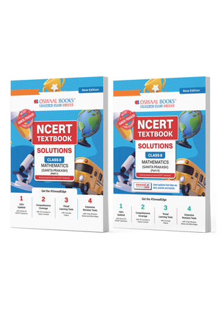 NCERT Textbook Solutions Class 8 Mathematics (Ganita Prakash) Part-1 & Part-2 | Set of 2 Books | For Latest Exam
