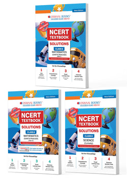 NCERT Textbook Solutions Class 8 Mathematics Part-1, Part-2 & Science | Set of 3 Books | For Latest Exam