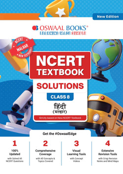 NCERT Textbook Solutions Hindi Class 8 | For CBSE 2026–27 Exam | Based on Latest NCERT Malhar | With Complete Solutions of Objective & Subjective Questions for Practice