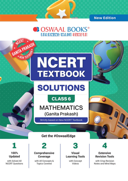 NCERT Textbook Solutions Mathematics Class 6 | For CBSE 2026–27 Exam | Based on Latest NCERT Ganita Prakash | With Complete Solutions of Objective & Subjective Questions for Practice