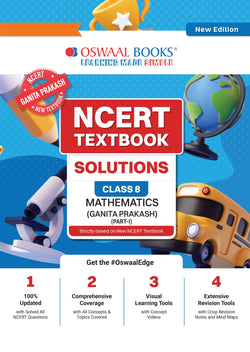 NCERT Textbook Solutions Mathematics Part-1 Class 8 | For CBSE 2026–27 Exam | Based on Latest NCERT Ganita Prakash | With Complete Solutions & Subjective Questions for Practice