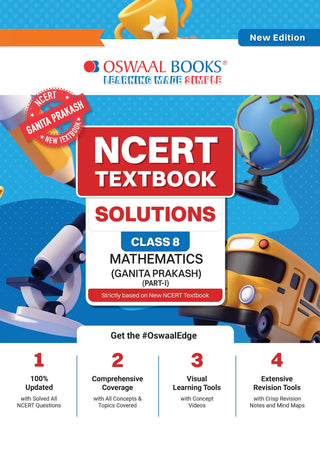 NCERT Textbook Solutions Mathematics Part-1 Class 8 | For CBSE 2026–27 Exam | Based on Latest NCERT Ganita Prakash | With Complete Solutions & Subjective Questions for Practice