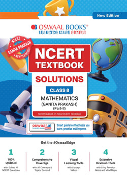 NCERT Textbook Solutions Mathematics Part-2 Class 8 | For CBSE 2026–27 Exam | Based on Latest NCERT Ganita Prakash | With Complete Solutions & Subjective Questions for Practice