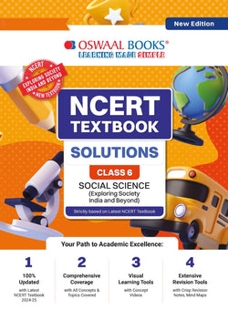NCERT Textbook Solutions Social Science Class 6 | For CBSE 2026–27 Exam | Based on Latest NCERT Exploring Society India and Beyond | With Objective & Subjective Questions for Practice