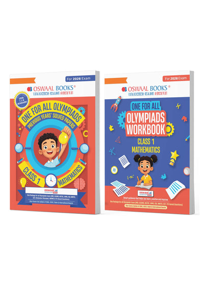 One For All Olympiads Class 1 Maths Prep-Guide | Chapter-wise Previous Years' Solved Papers + Workbook (Set of 2 Books) | Questions for SOF IMO & Other Olympiad Exams 2026