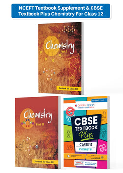 NCERT Textbook Supplement & CBSE Textbook Plus Chemistry For Class 12 | Competency Focused Questions | Concept Clarity, Mind Maps | Set Of 3 (For 2027 Exam)