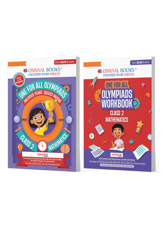 One For All Olympiads Class 2 Maths Prep-Guide | Chapter-wise Previous Years' Solved Papers + Workbook (Set of 2 Books) | Questions for SOF IMO & Other Olympiad Exams 2026