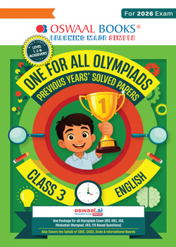 One For All Olympiads Class 3 English Prep-Guide Book | Chapter-wise Previous Years' Solved Papers | Questions for SOF IEO & Other Olympiad Exams 2026 | With Sample Practice Papers & Oswaal.AI