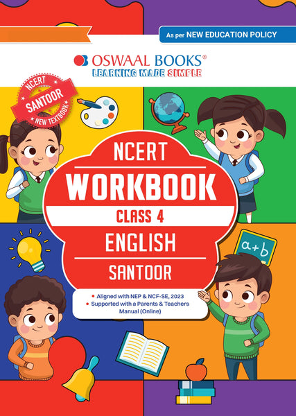 NCERT Workbook Class 4 English (Santoor) | With Grammar Worksheets & Activity Based Questions | For Exam 2026–27 | As per NCF & NEP