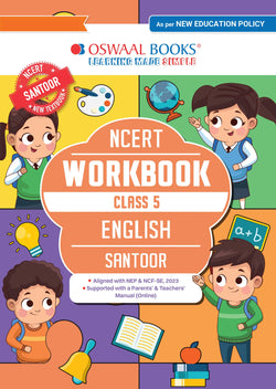 NCERT Workbook Class 5 English (Santoor) | With Grammar Worksheets & Activity Based Questions | For Exam 2026–27 | As per NCF & NEP