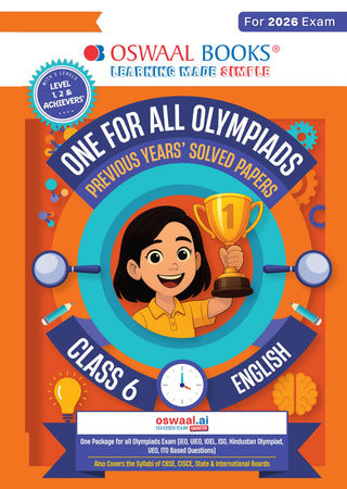 One For All Olympiads Class 6 English Prep-Guide Book | Chapter-wise Previous Years' Solved Papers | Questions for SOF IEO & Other Olympiad Exams 2026 | With Sample Practice Papers & Oswaal.AI