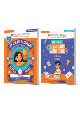 One For All Olympiads Class 6 Science Prep-Guide | Chapter-wise Previous Years' Solved Papers+ Workbook (Set of 2 Books) | Questions for SOF NSO & Other Olympiad Exams 2026