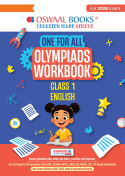 One For All Olympiads Workbook Class 1 English | Questions for SOF IEO & Other Olympiad Exams 2026 | With Sample Practice Papers & Oswaal.AI