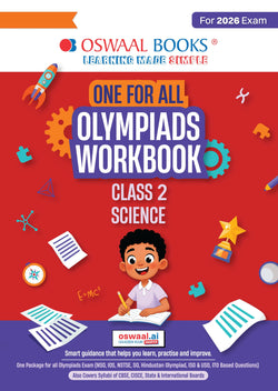 One For All Olympiads Workbook Class 2 Science | Questions for SOF NSO & Other Olympiad Exams 2026 | With Sample Practice Papers & Oswaal.AI