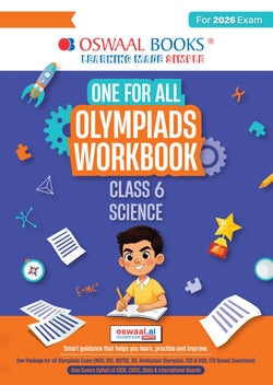 One For All Olympiads Workbook Class 6 Science | Questions for SOF NSO & Other Olympiad Exams 2026 | With Sample Practice Papers & Oswaal.AI