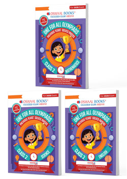 One for All Olympiads | Class 2 Maths, Science, English | Chapter-wise Previous Years' Solved Papers | Prep-Guide With Level 1, 2 & Achievers Section (Set of 3 Books) For 2026 Exam