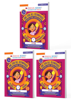 One for All Olympiads | Class 4 Maths, Science, English | Chapter-wise Previous Years' Solved Papers | Prep-Guide With Level 1, 2 & Achievers Section (Set of 3 Books) For 2026 Exam