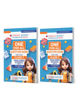 One For All Question Banks NCERT & CBSE Class 7 (Set of 2 Books) Social Science Part-1 & Part-2 (For Latest Exam)