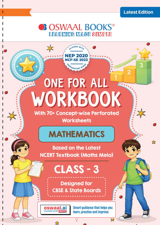One for All Workbook Class 3 Mathematics | 70+ Concept-wise Perforated Worksheets | Based on NCERT Maths Mela | NEP 2020 & NCF 2023 Aligned | For CBSE & State Boards | Builds Concept Clarity & Scientific Skills