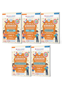 One for All Workbook Class 5 English, Hindi, Maths, GK & EVS (Set of 5 Books) | 50+ Concept-wise Perforated Worksheets | NEP 2020 & NCF 2023 Aligned | For CBSE & State Boards | Builds Concept Clarity & Scientific Skills