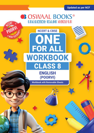 One For All Workbook Class 8 English | NCERT & CBSE | Latest Poorvi | NCF Compliant | Competency-Based Assessment & Practice