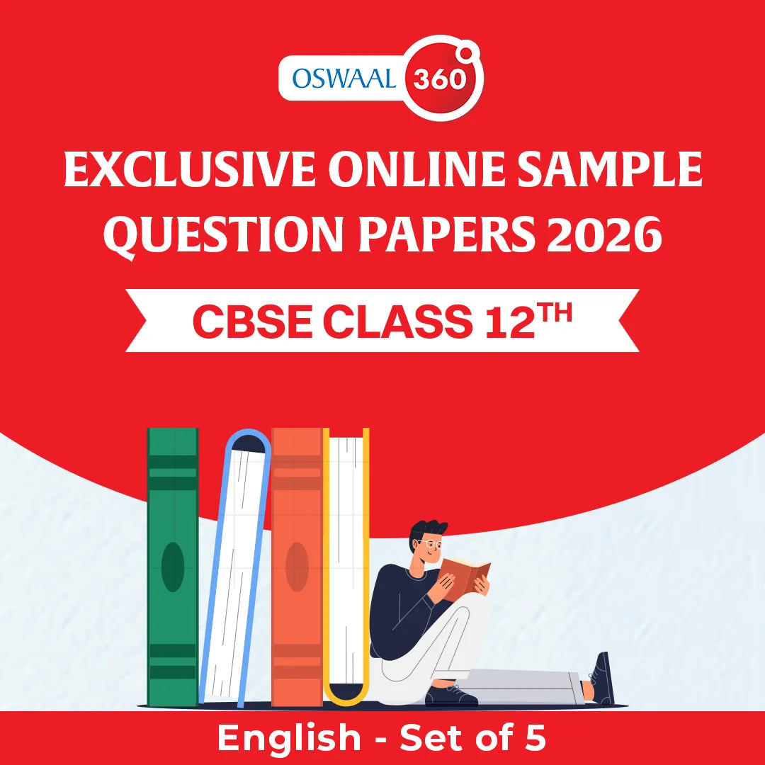 Oswaal Exclusive Online Sample Questions Papers 2026 - CBSE - Class 12th - English - Set of 5