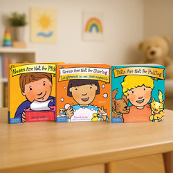Sharing & Caring Set (Best Behaviour Series) — 3 Board Books for Toddlers (Ages 1–4 yrs) | Includes Hygiene, Gentle Behaviour & Kind-Choices Stories | by Free Spirit Publishing