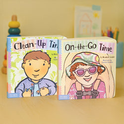 Toddler Daily Habits Set (Toddler Tools Series) — 2 Board Books for Toddlers (Ages 1–3 yrs) | Includes Clean-Up & On-the-Go Habits | by Free Spirit Publishing