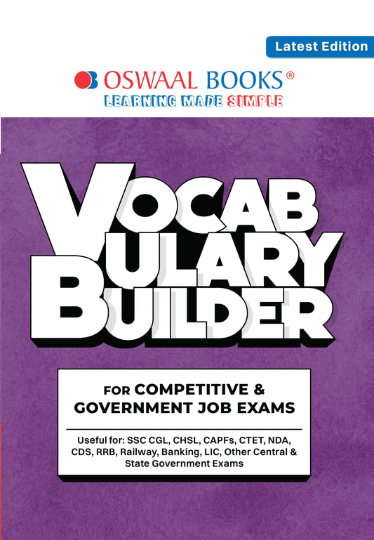 Vocabulary Builder for Competitive & Government Exams | Synonyms, Antonyms, Confusing Word Pairs & Prepositions with Usage | SSC CGL, CHSL, CTET, NDA, CDS, RRB, Banking, LIC | For 2026-27 Exams