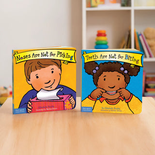 Best Behaviour Duo Set (Best Behaviour Series) — 2 Board Books for Toddlers (Ages 1–4 yrs) | Includes No Biting & No Picking Stories | by Free Spirit Publishing