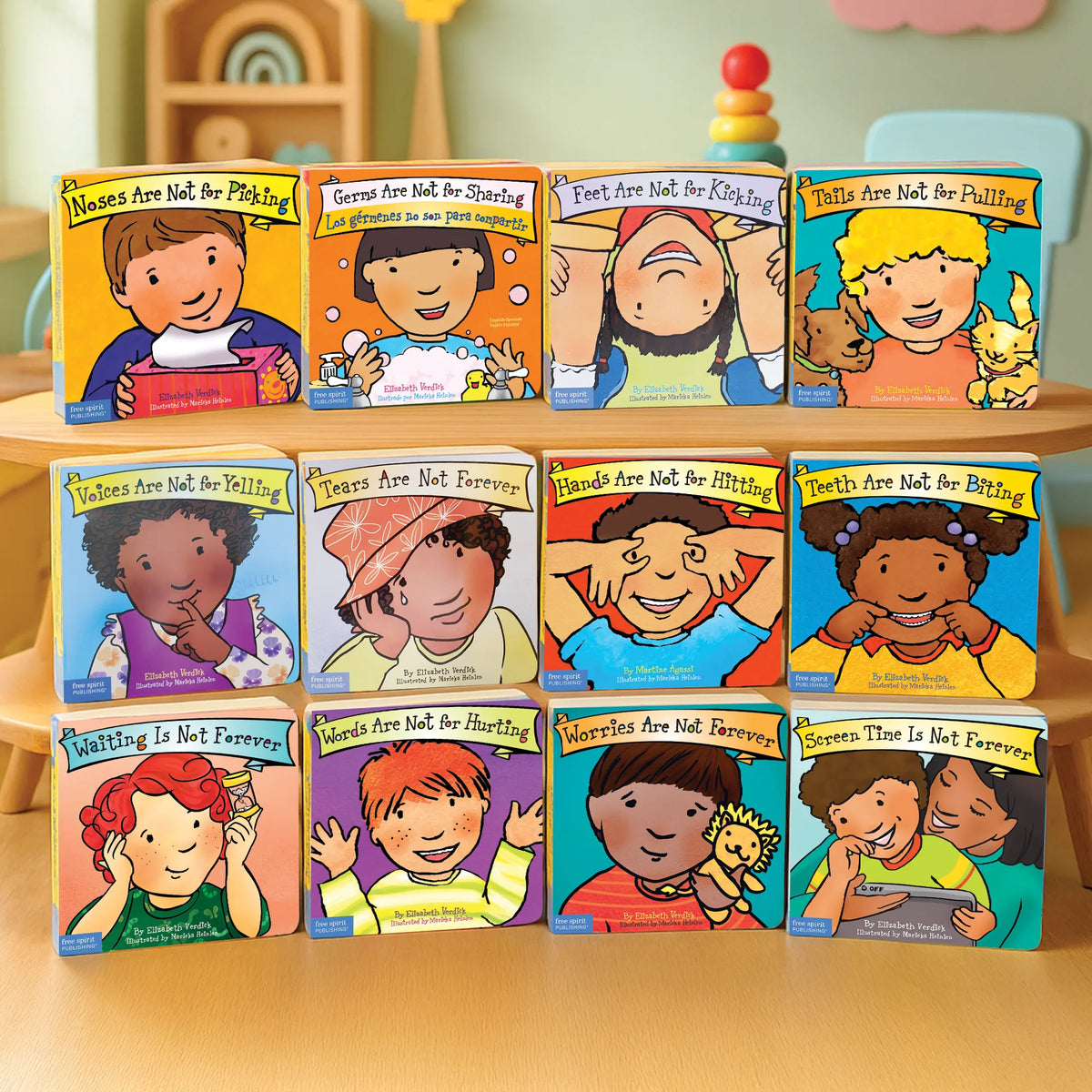 Best Behaviour Complete Collection — Board Books | 12 Books: Hands, Teeth, Feet, Words, Voices, Noses, Germs, Tails, Waiting, Screen Time, Tears & Worries | Build Kindness, Healthy Habits & Emotional Resilience