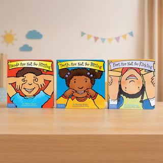 Best Behaviour Trio Set (Best Behaviour Series) — 3 Board Books for Toddlers (Ages 1–4 yrs) | Includes No Hitting, No Biting & No Kicking Stories | by Free Spirit Publishing