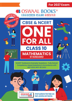 CBSE & NCERT One for All Class 10 |  Mathematics Standard | Based on Latest Syllabus (April 2026) |NCERT & Competency-based questions| For 2027 Exam | With Oswaal AI