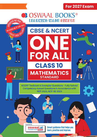CBSE & NCERT One for All Class 10 |  Mathematics Standard | Based on Latest Syllabus (April 2026) |NCERT & Competency-based questions| For 2027 Exam | With Oswaal AI
