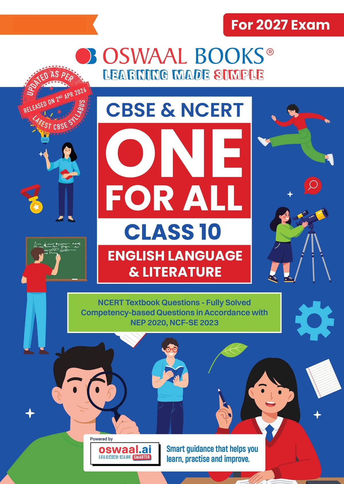 Oswaal CBSE & NCERT One for All Class 10 English Language & Literature (For 2027 Exam)