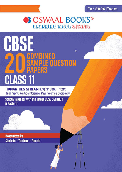 CBSE 20 Combined Sample Question Papers class 11 Humanities stream (English Core, History, Geography, Political Science, Sociology & Psychology)