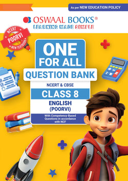 CBSE Class-8 One for All English (Poorvi) For 2026-27 Exam | As Per Latest NCERT & CBSE Syllabus | Chapter-Wise Question Bank, Revision Notes, Literature, Grammar & Competency Based Questions