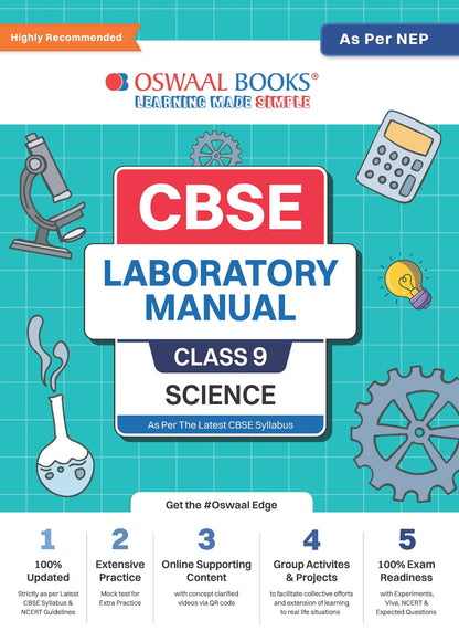 Oswaal CBSE Laboratory Manual Class 9 Science Book | As Per NEP | For Latest Exam