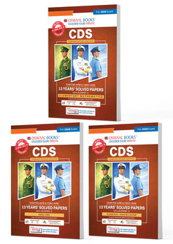 CDS (Combined Defence Services) 13 Years’ Chapter-wise & Topic-wise Solved Papers | Elementary Mathematics, English & General Knowledge (Set of 3 Books) |2014-2026 (I) | Includes 2026 Paper – I | With Oswaal AI