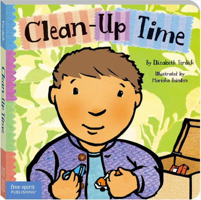 Oswaal Clean-Up Time (Toddler Tools Series) – Gentle Board Book for Toddlers (Ages 1-3 yrs) | Build Tidy-Up Routines & Independence | by Free Spirit Publishing