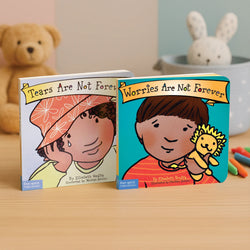 Emotional Resilience Duo Set (Best Behaviour Series) — 2 Board Books for Toddlers (Ages 1–4 yrs) | Includes Managing Tears & Worries | by Free Spirit Publishing
