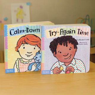 Emotional Resilience Duo Set (Toddler Tools Series) — 2 Board Books for Toddlers (Ages 1–3 yrs) | Includes Calming Down & Trying Again Skills | by Free Spirit Publishing